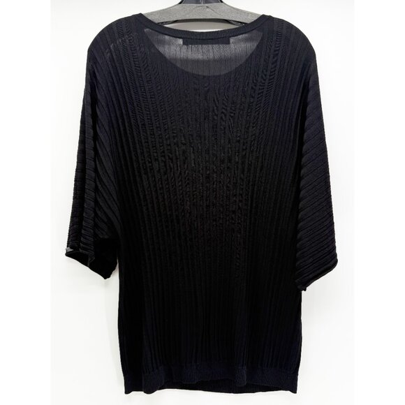 NUBU Studio Hungarian Black Ribbed Knit Top - Picture 4 of 10